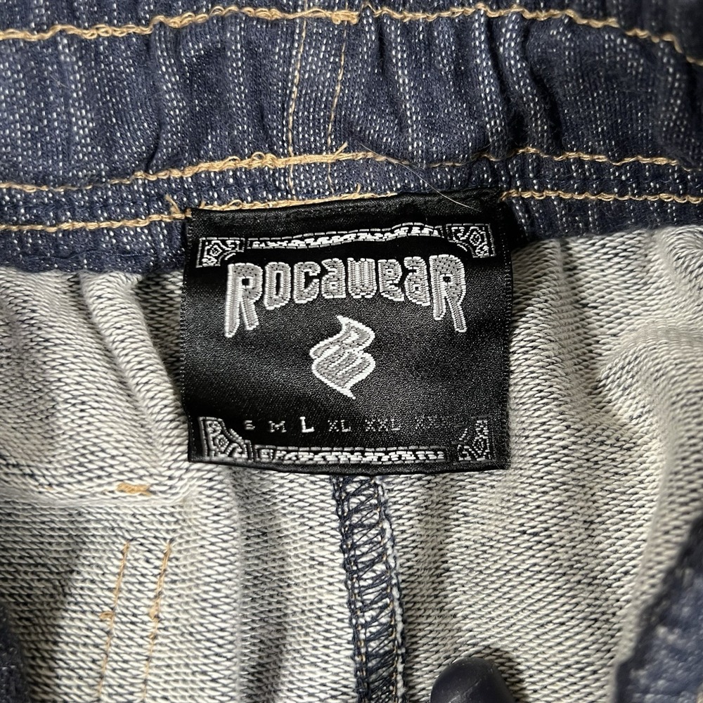 Vintage Y2K Rocawear Cargo Sweatpants Baggy Hiphop Skate Rap Size L Wide Leg - Picture 10 of 10